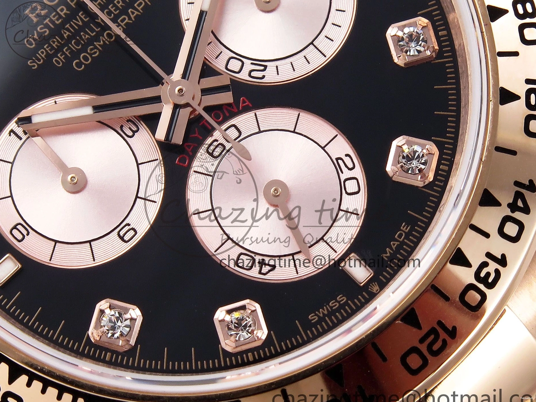 RG on Daytona 1:1 SH4131 Diamonds Edition Dial Black V5 Best 126505 QF Braclet RG 0507